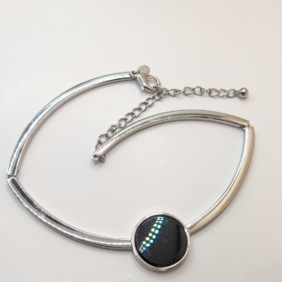 Chico's Silver and Black Modern Necklace - Picture 6 of 6